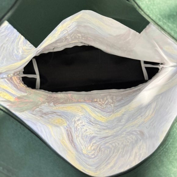 Vintage Starry Night Art Tote Bag Van Gogh-Inspired Shoulder Bag‎ 90s - Picture 7 of 10